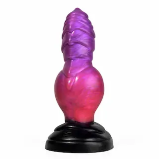 Sinnovator Warrior Dragon Platinum Silicone Dildo Medium, prémiové silikonové dildo s Vac-U-Lock 23,1 x 6,6–8,4 cm