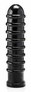 Dodger Army Havoc, černé vinylové dildo 31,5 x 6,5–7,5 cm