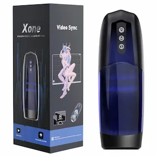 Magic Motion Xone – masturbátor ovládaný aplikací pro muže (modrý)