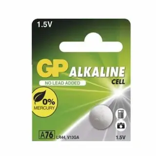 GP – baterie alkalické LR44 (A76) 1,5 V – 1 ks
