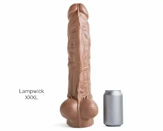 Mr. Hankey’s Toys Lampwick XXXL, prémiové silikonové dildo s Vac-U-Lock 41,2 x 7,8–9,3 cm