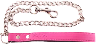 ROUGE Leather Leash Pink