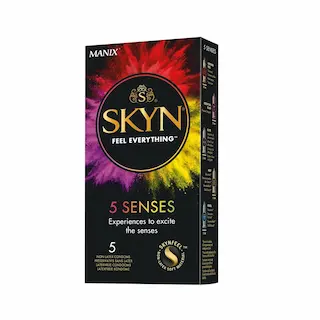 Skyn 5 Senses+ 5 ks, bezlatexové kondomy