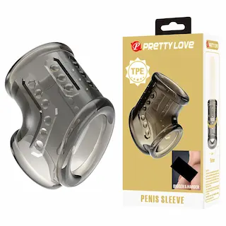 Pretty Love – erekční kroužek na penis a varlata (průhledný)