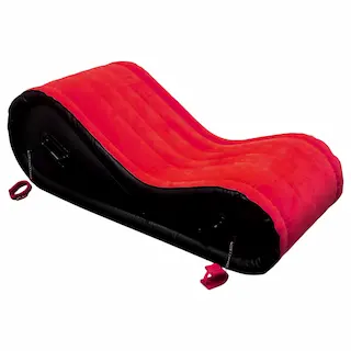Desirel Magic Pillow – Nafukovací BDSM sexuální nábytek – s pouty (červený)
