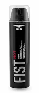 Mister B Fist Hot Lube Pump Bottle 200 ml, hřejivý hybridní lubrikant pro fisting