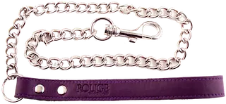 ROUGE Leather Leash Purple
