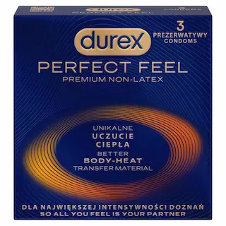 Durex Perfect Feel tenké kondomy 3 ks