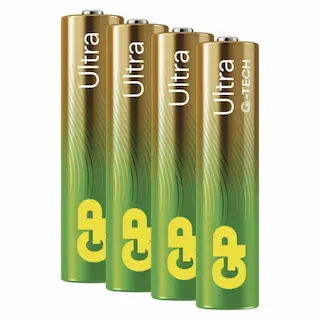 GP Ultra – alkalická baterie AAA 4 ks