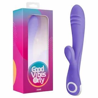 Good Vibes Only – vibrátor s králičím ramenem – stimulace klitorisu – fialová