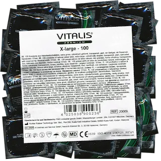 Vitalis Premium Bulk-Pack: X-Large, 100 large condoms