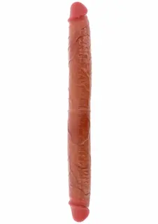 Silikonový dvojitý penis s předkožkou 46 cm