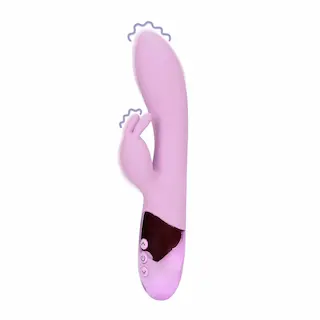 Ultra Soft Tekutý Silikonový Rabbit Vibrátor – Exotická Fuchsie