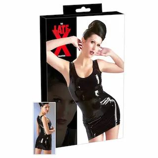 Latexové mini šaty M