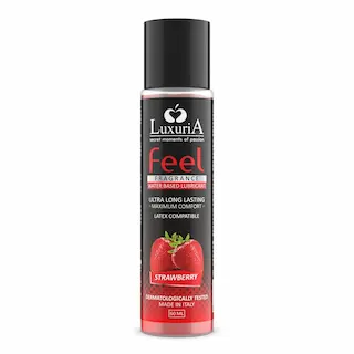 Luxuria Feel Strawberry 60 ml, lubrikant na vodní bázi s vůní jahod