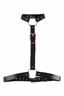 Kinky Diva Body ve stylu harnessu černé