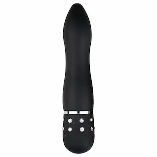 Easytoys Diamond Curved – mini vibrátor – zakřivený – černý
