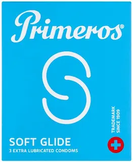 Primeros Soft Glide – extra lubrikované kondomy (3 ks)