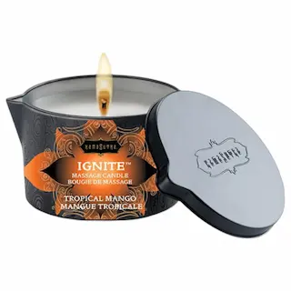 Kama Sutra – masážní svíčka – veganská, sladké mango, 170g