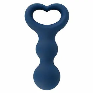 Magic Shiver Butt Plug Blue, silikonový anální kolík 9,5 x 2,9 cm
