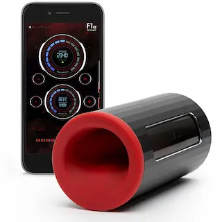 LELO F1S V2 Interaktivní masturbátor černá/červená