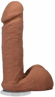 Doc Johnson Realistic Cock with Balls – Removable Vac-U-Lock Suction Cup – ULTRASKYN – 6 / 16,5 cm – Caramel