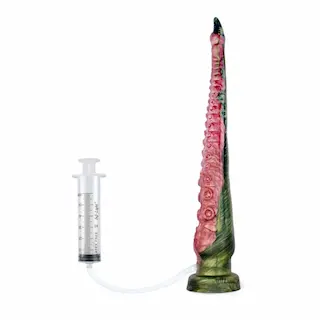 Sinnovator Dagon Depth Training Tentacle Dildo Cum Tube Medium, prémiové silikonové dildo 44,5 x 3,3–7 cm