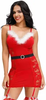 Červená košilka Christmas Hottie, XL–XXL