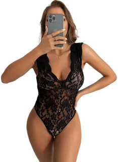 Plus Size body Black Rosie, XL–XXL