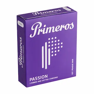 Primeros Passion – vroubkované kondomy (3 ks)