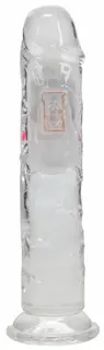 RealRock by Shots LED Vibrating Straight Cock – 7 / 18 cm – Transparent