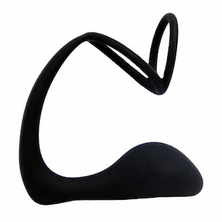Anální kolík s erekčními kroužky Ball Ring & Plug (22,5 cm)