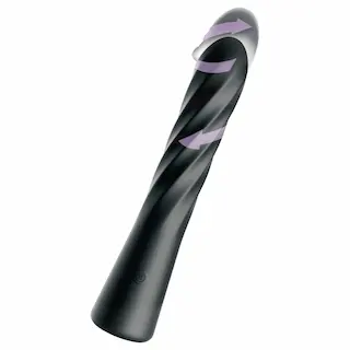 Anal Fantasy Twist Ecstasy – rotační-tlačný anální vibrátor (černý)