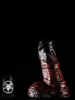 Twisted Beast Nessus Inferno Large, prémiové silikonové dildo 29,7 x 8–9,2 cm
