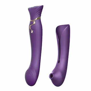 ZALO Queen Pulsewave Vibrátor set – fialový