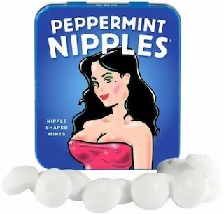 Pepermintové bonbóny Nipples