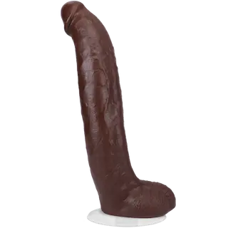 Brickzilla – Realistické ULTRASKYN dildo – 13 / 33 cm – čokoládová