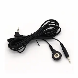 Slave4master E-Stim Cable 2.5 mm / 2 mm / Snap, kabel pro připojení elektrod
