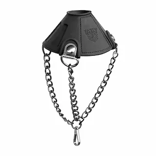 Fort Troff x Doc Johnson Apex Ball Chute, černý silikonový padáček na varlata