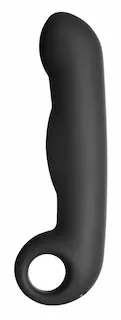 ElectraStim EM3102 Silicone Noir Ovid Electro G-Spot Dildo, silikonové dildo pro elektrosex 17 x 3,8 cm