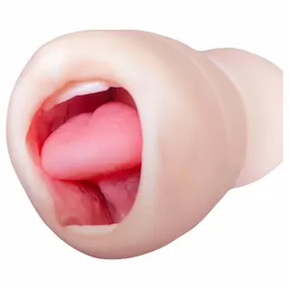 Tracy’s Dog Cup – realistický orální masturbátor se zuby (tělové barvy)