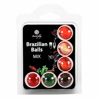Olej masážní BRAZILIAN MIX 6 BALLS SET