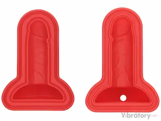 Lovetoy Mace silikonová forma na led – mini penis, červená