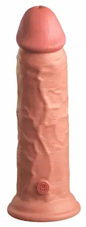 King Cock Elite 8″ Vibrační dildo s dvojitou hustotou