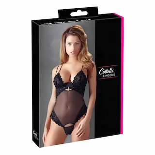Černé body s odepínací podprsenkou Eveline, 85C/L