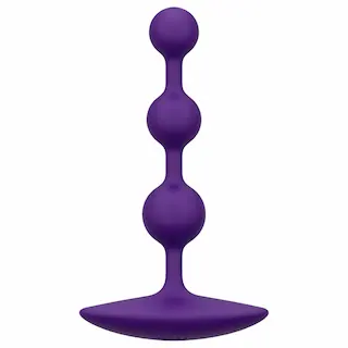 ROMP Amp – korálkový anální dildo (fialové)