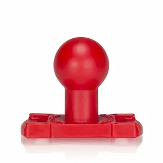 Kulatý anální kolík Oxballs Trainer Plug B červený, silikonový anální kolík 7 x 3,8 cm