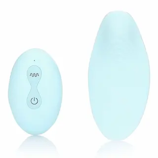 Shots Loveline Panty Vibrator with Remote Control Arctic Blue, silikonový vibrátor do kalhotek s dálkovým ovládáním