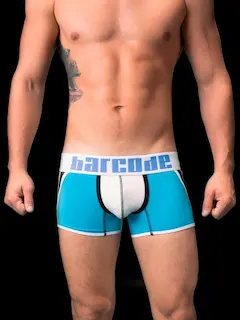 Boxerky Barcode Berlin Boxer Danuka modro-bílé