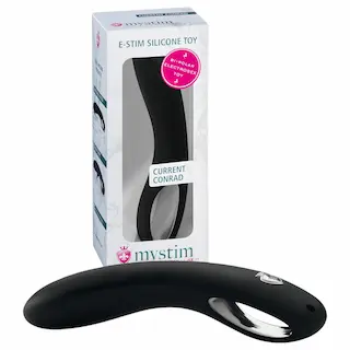 mystim Current Conrad – silikonové elektro dildo